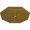 Ekena Millwork Spring Octagonal Ceiling Medallion (Fits Canopies up to 3"), 29 1/8"OD x 2 1/4"ID x 1 1/8"P, Gold CM30SPGLS - alternate 3